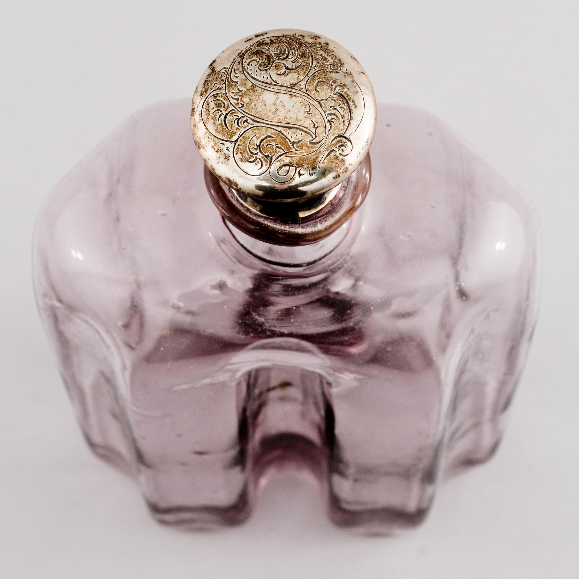 FLASKA, glas, 1800-tal.