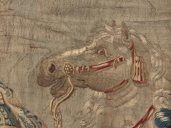 A TAPESTRY, tapestry weave, Julius Ceasar with entourage, ca 303,5 x 300 cm, Flanders 17th century.