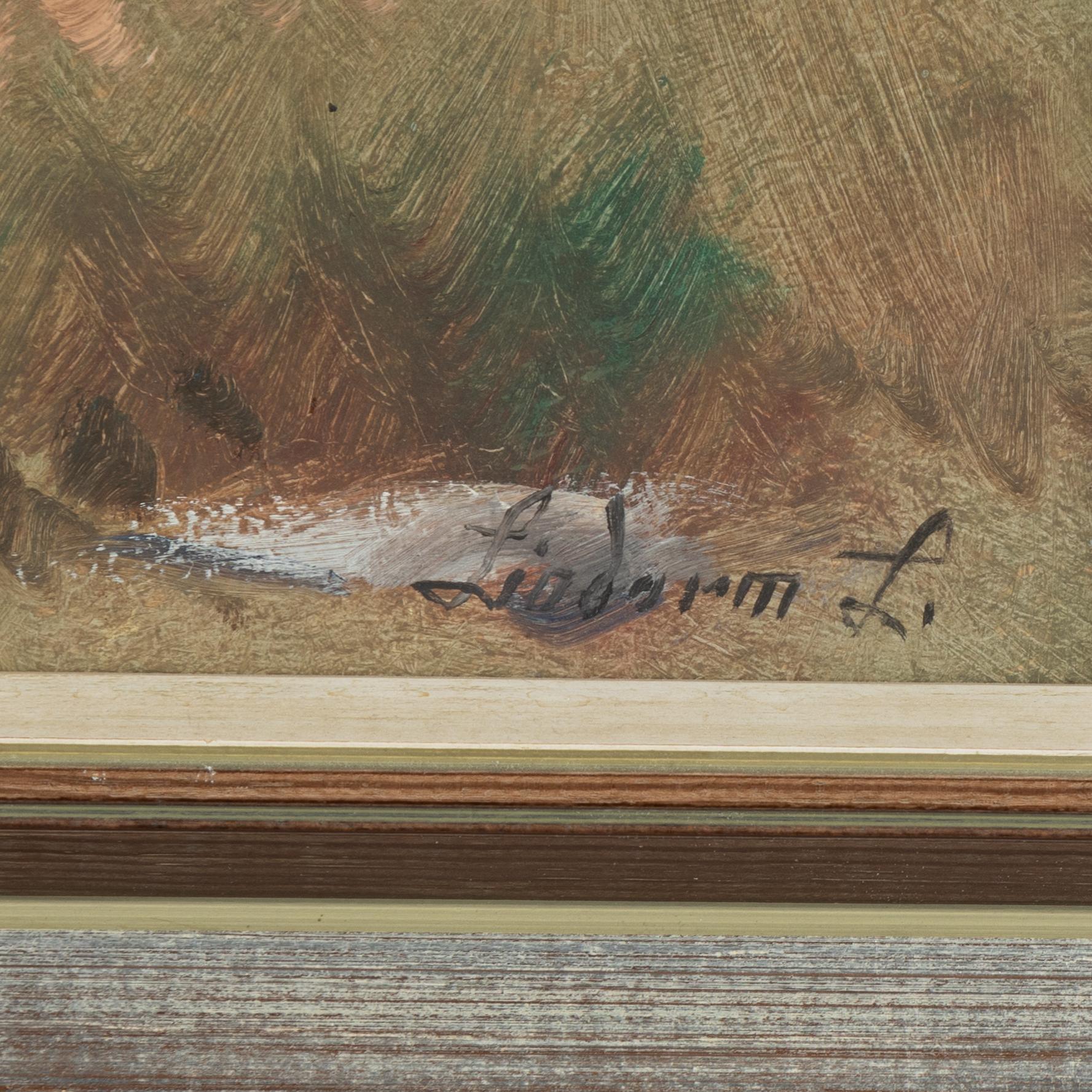 Lindorm Liljefors, oil on panel, signed.