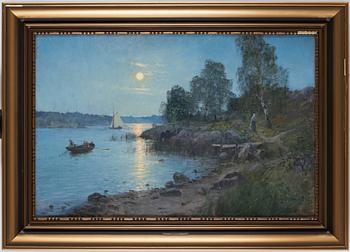 Alfred Bergström, "Sommarkväll" (Evening landscape).