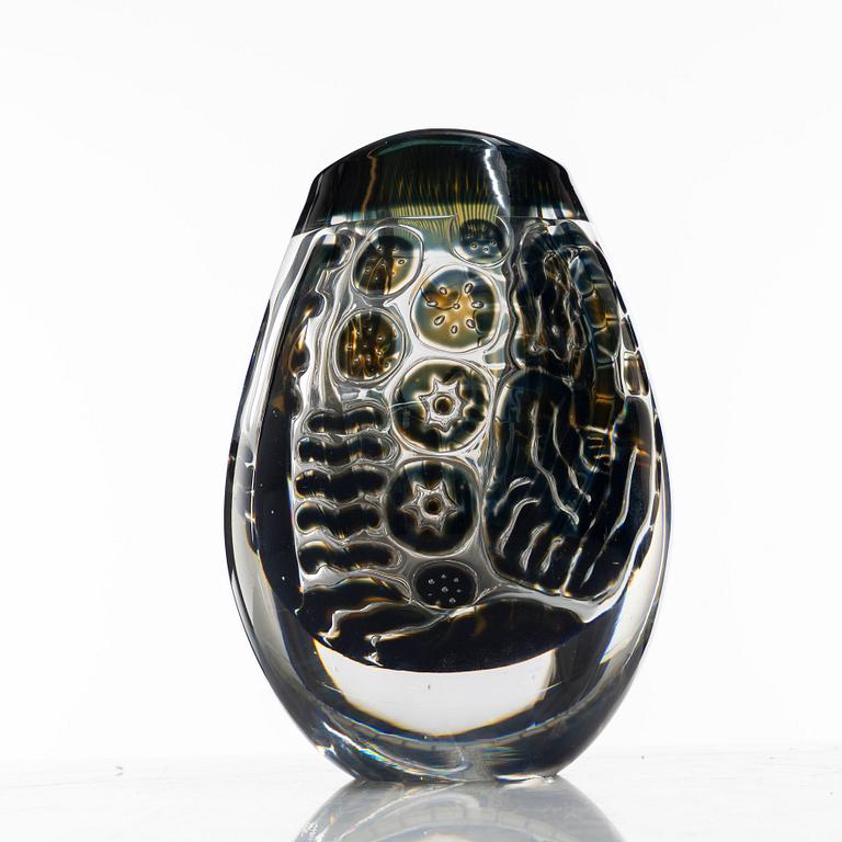 Edvin Öhrström, an Ariel glass vase "The Girl and the Gondolier", Orrefors 1959.