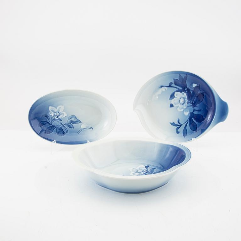 Service porcelain 74 pcs "Christmas Rose" Bing & Gröndahl Denmark second half of the 20th century.