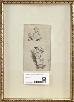 HUGO BIRGER, teckning, sign.