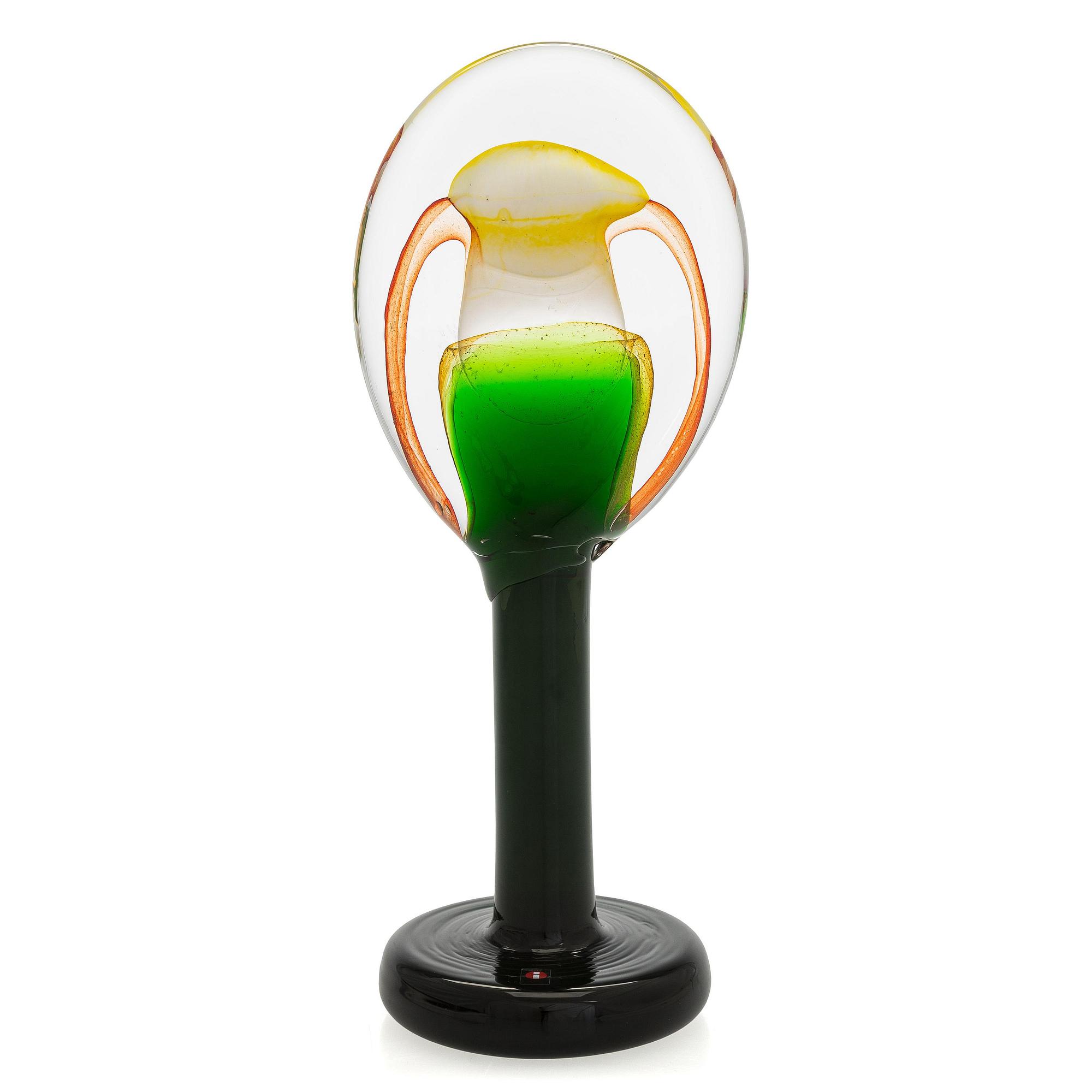 Oiva Toikka, skulptur, "Lollipop", signerad O. Toikka Iittala 2015 43/50.