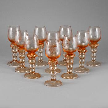 REMMARE, 10 st, glas, 1900-talets andra hälft.