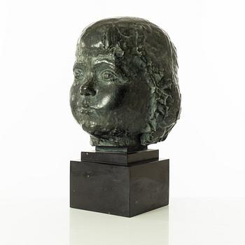 Gudmar Olovson, sculpture. Signed. Numbered. Foundry mark. Bronze, total height 40 cm, length 25 cm.