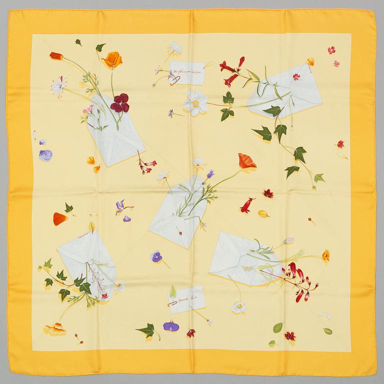 Hermès, scarf, "Des Fleures Pour le Dire".