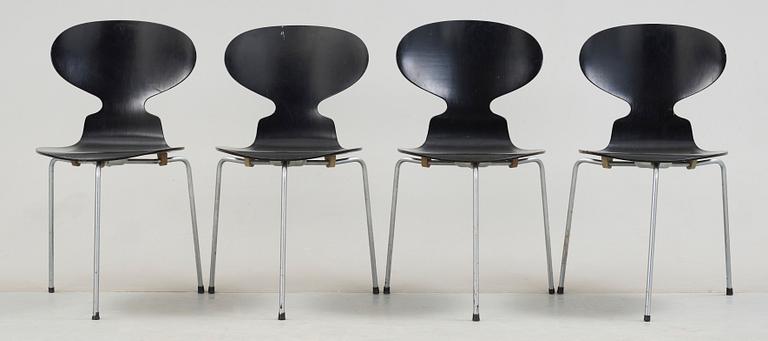 STOLAR, 4st, "Myran", Arne Jacobsen, Fritz Hansen, Danmark.