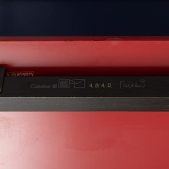 Gerrit Rietveld, armchair, "Red and blue chair", Cassina numbered 4848.