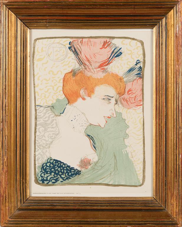 Henri de Toulouse-Lautrec, "Mme Marcelle Lender, en buste".