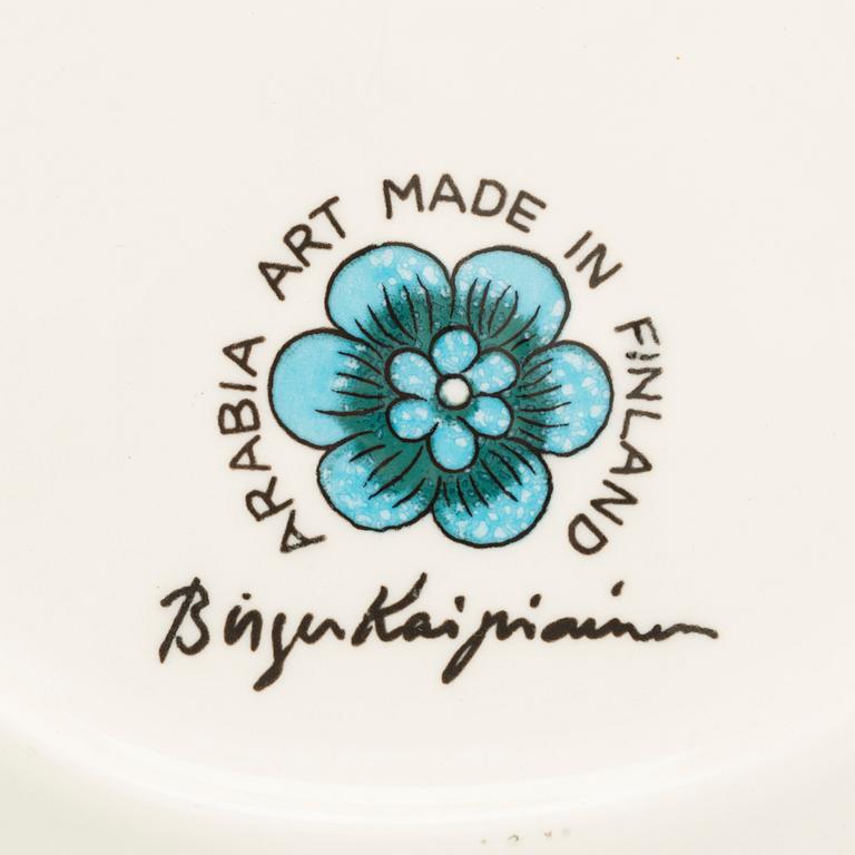 Birger Kaipiainen, koristelautanen, merkitty Birger Kaipiainen Arabia Art Made in Finland.