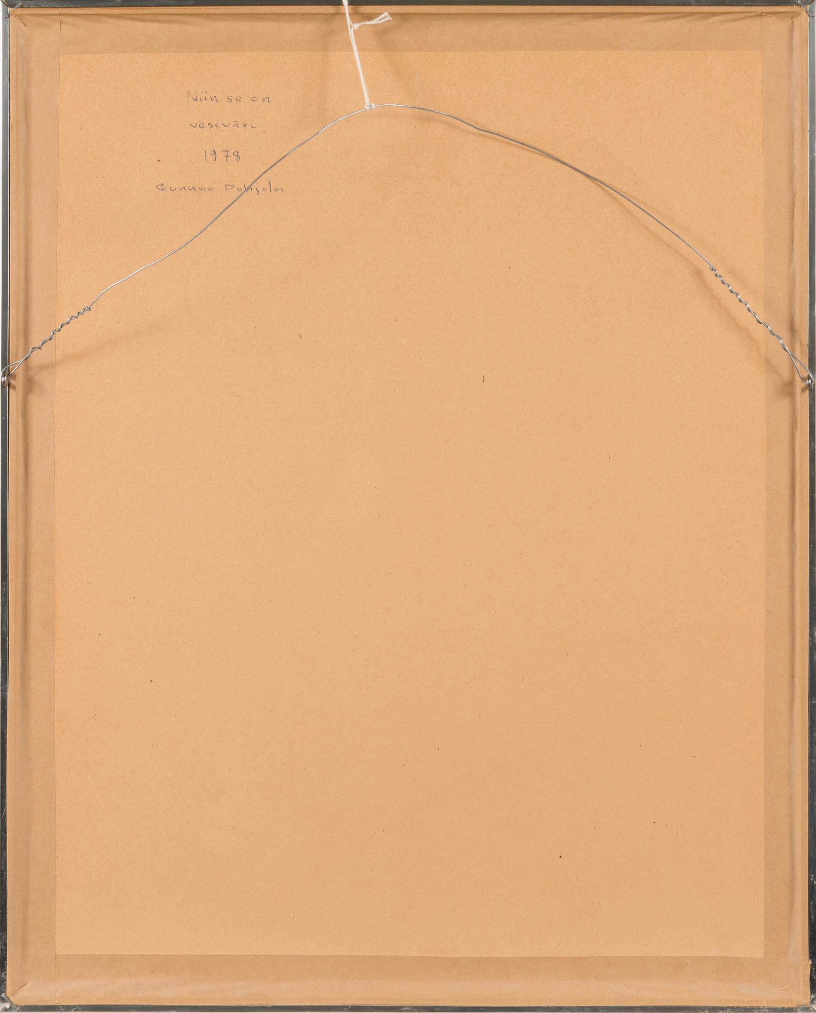 GUNNAR POHJOLA, akvarell, signerad och daterad-78.