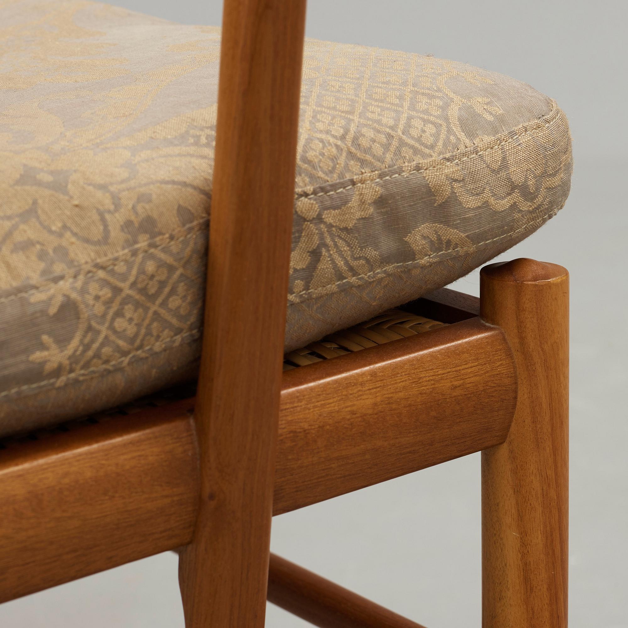 Ole Wanscher, fåtöljer, ett par "Colonial Chair", PJ-149, Poul Jeppesen, Danmark 1960-70-tal.