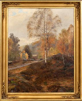 OLOF KRUMLINDE, a signed oil on canvas.