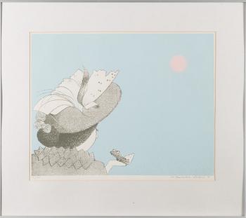 PEKKA VUORI, litografia, signeerattu, merkitty 6/150 ja päivätty -91.