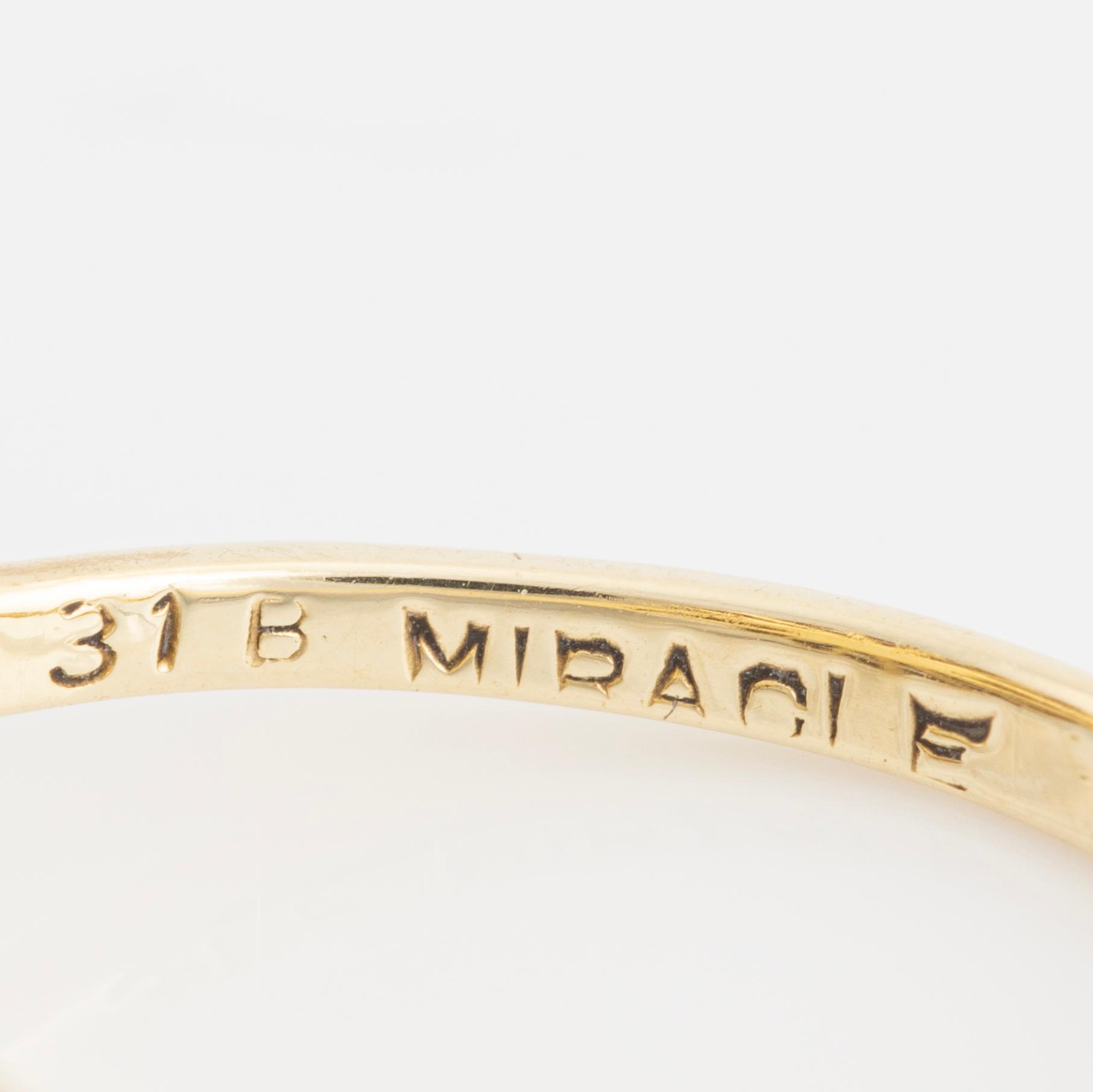 Brilliant- and eight cut diamond ring.