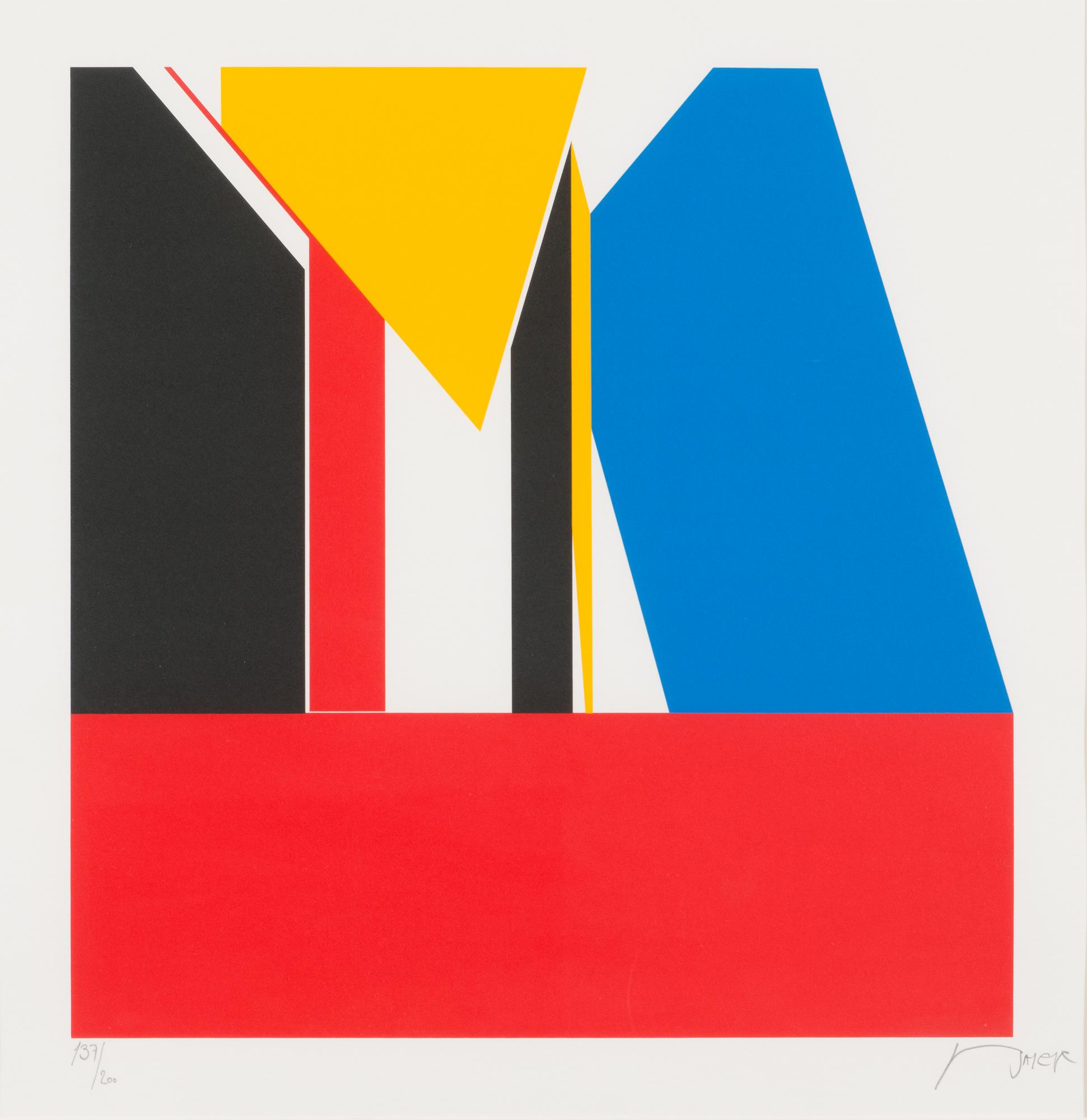 Jean Baier, silkscreen, signed and numbered 137/200.