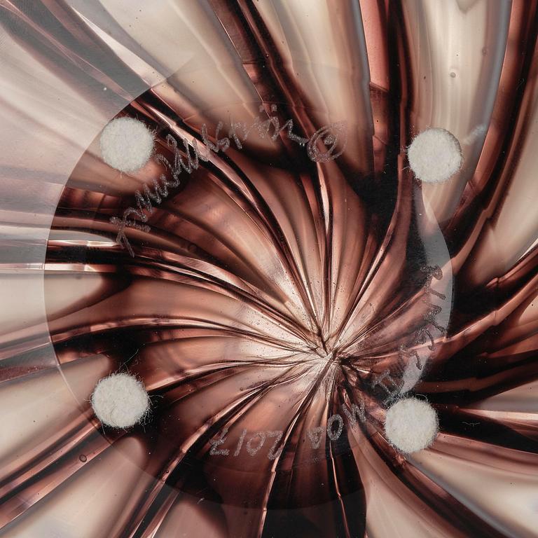 Ann Wåhlström, a glass vase, "Rings II", Tacoma, Seattle, USA 2017.