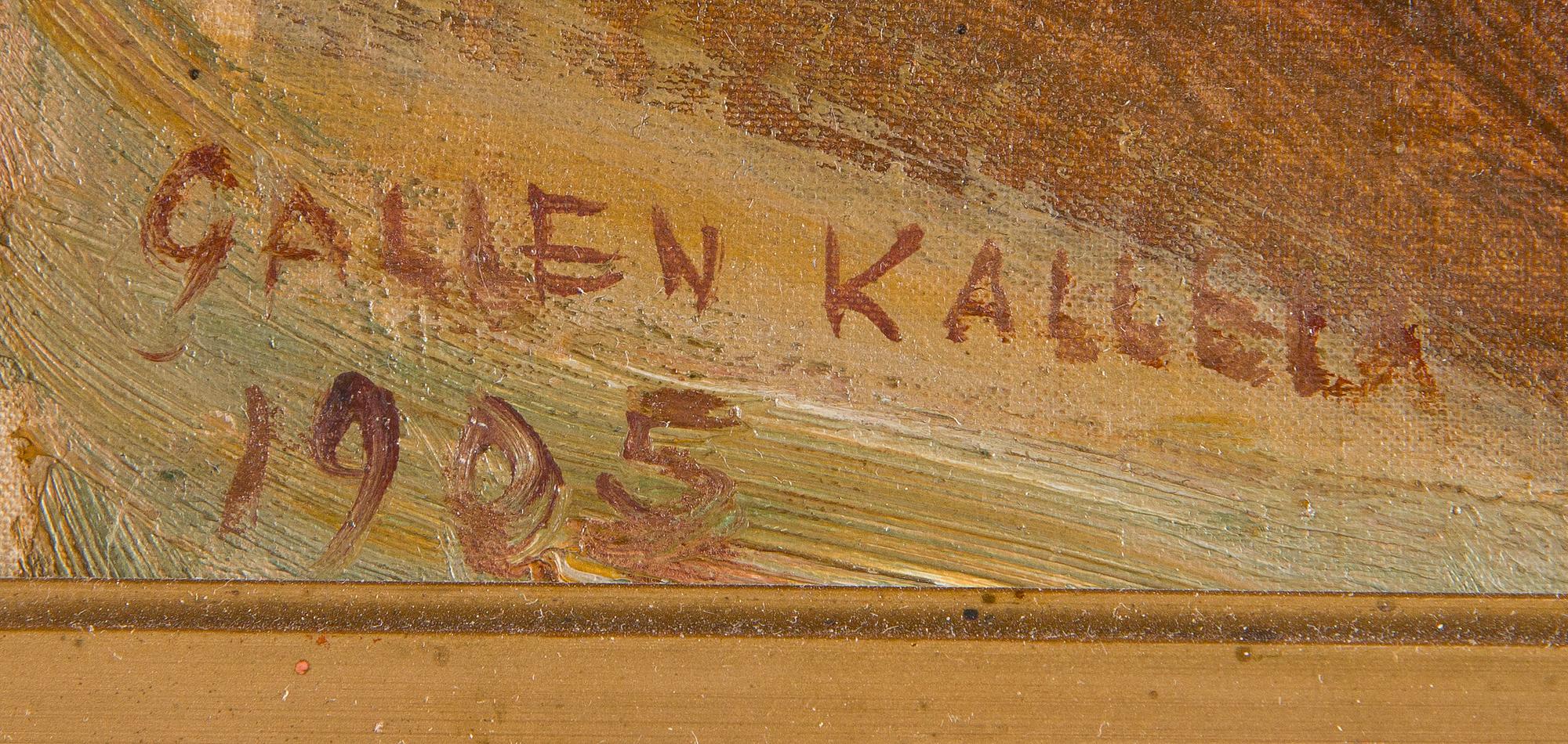 Akseli Gallen-Kallela, Playing Girl.