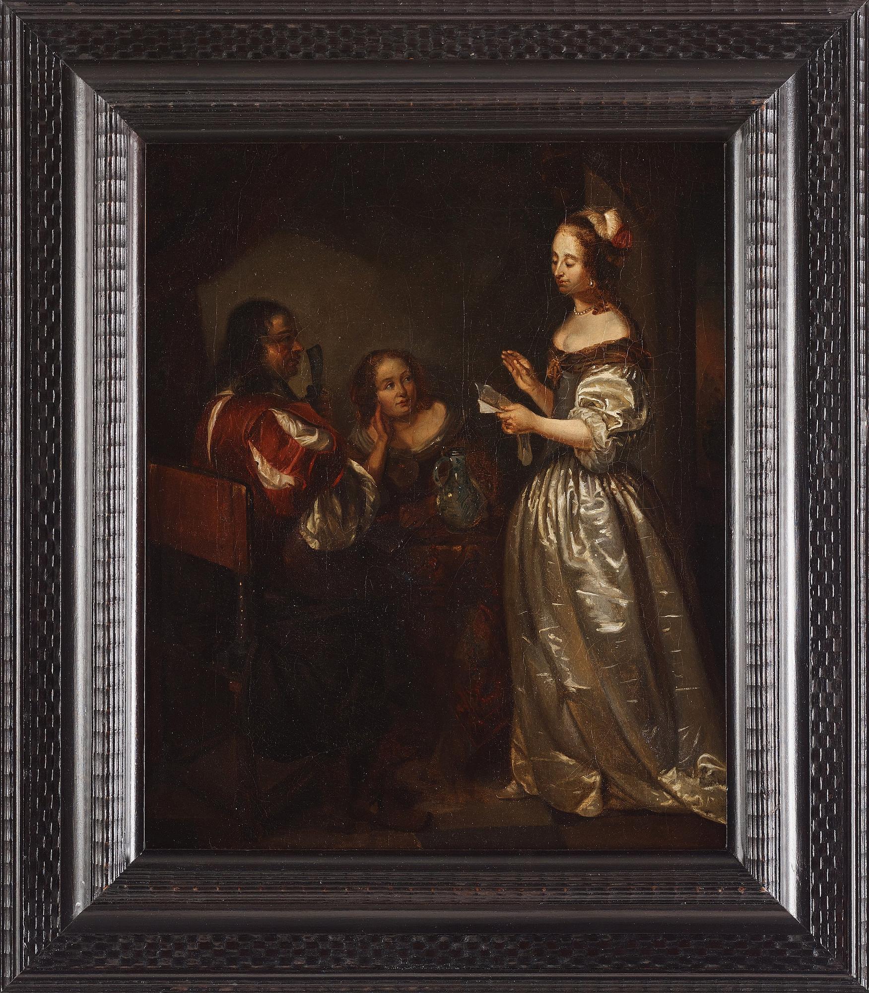Gerard Terborch Circle of, The Letter.
