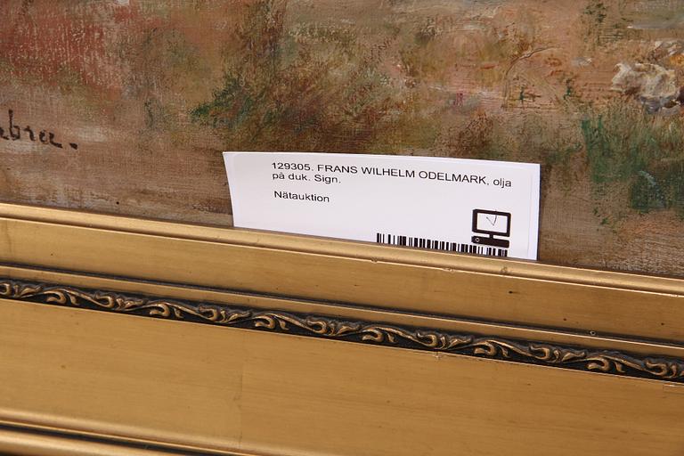 FRANS WILHELM ODELMARK, olja på duk. Sign.