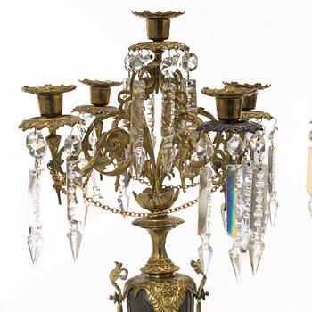 Kandelabrar, ett par, 1800- talets slut.