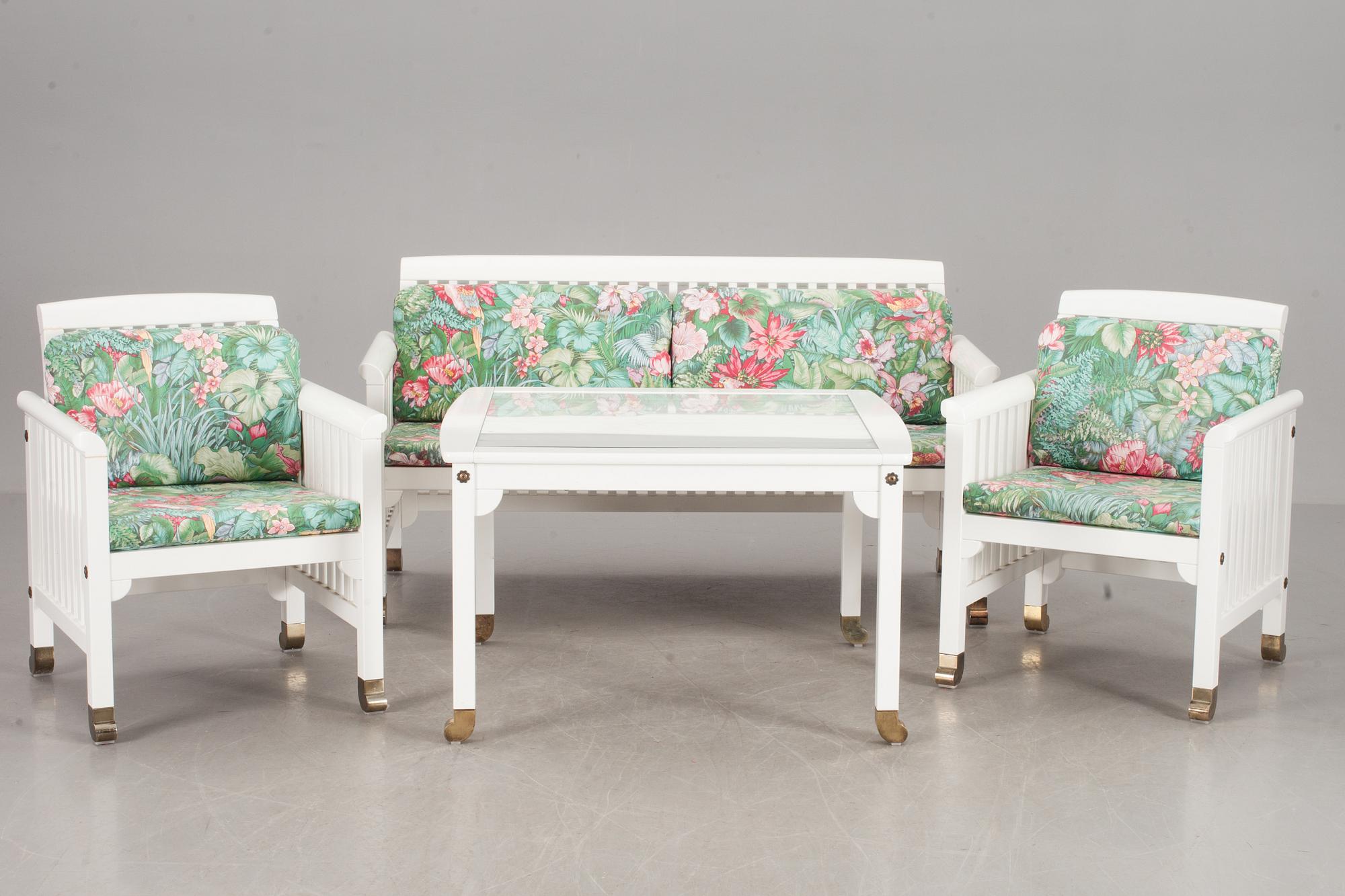 MÖBLEMANG, 4 delar. Kerstin Hörlin-Holmquist, Eden Collection. 1900-talets slut.