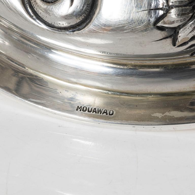 Presentation vase, silver, 20th century.