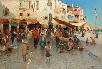 135. Wilhelm von Gegerfelt, "Fisktorg från Chioggia" (Fish market from Chioggia).