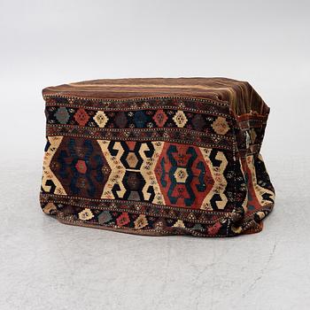 An antique Shahsavan Mafrash, Length 105, width 55, height 65 cm.