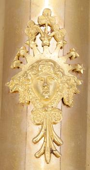 KANDELABER, mässing, empire, troligen Ryssland, 1800-talets första hälft.