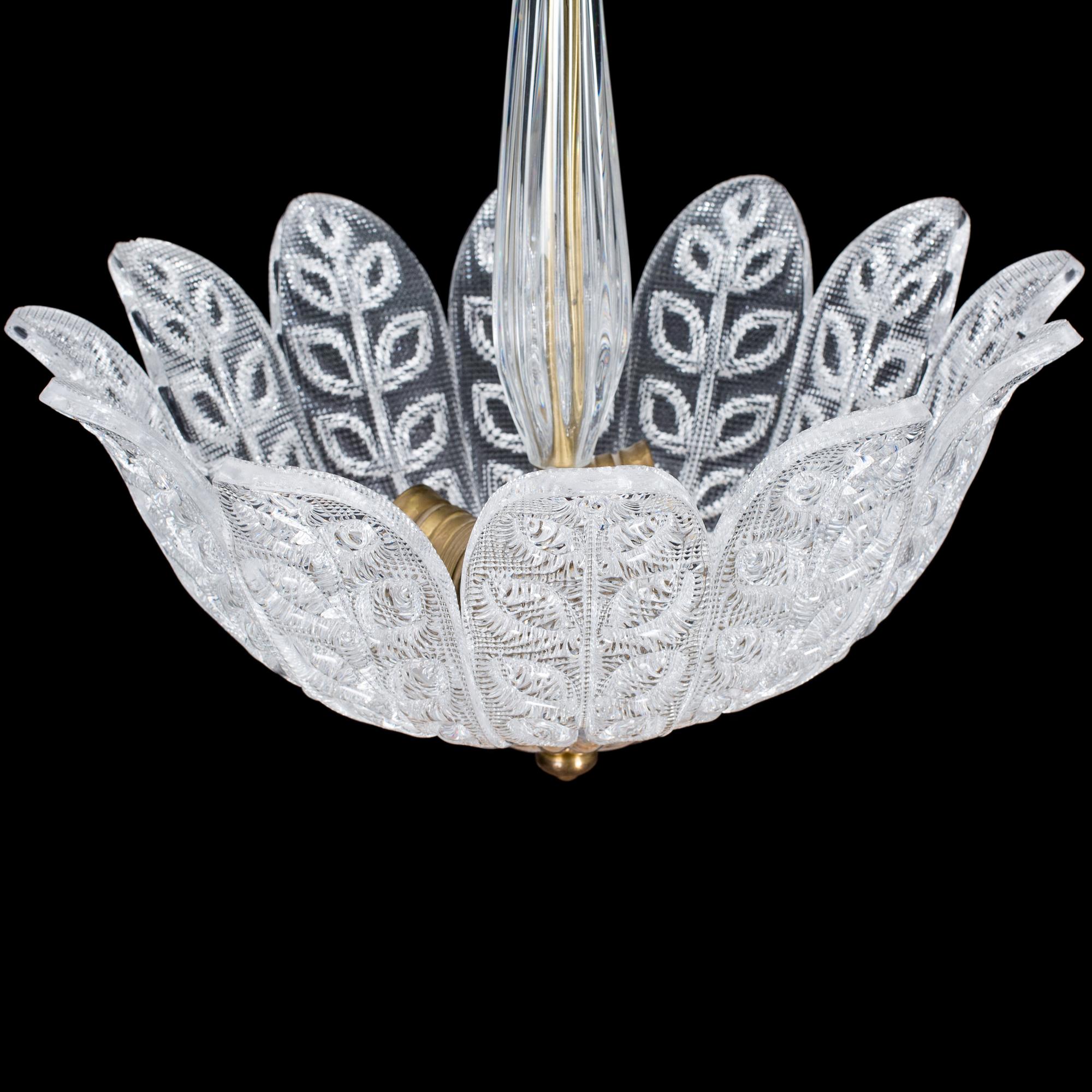 TAKLAMPA, enligt inköpskvitto Nils Landberg, Orrefors, 1953.