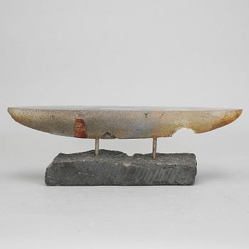 BERTIL VALLIEN, skulptur/båt, Kosta Boda, unik.