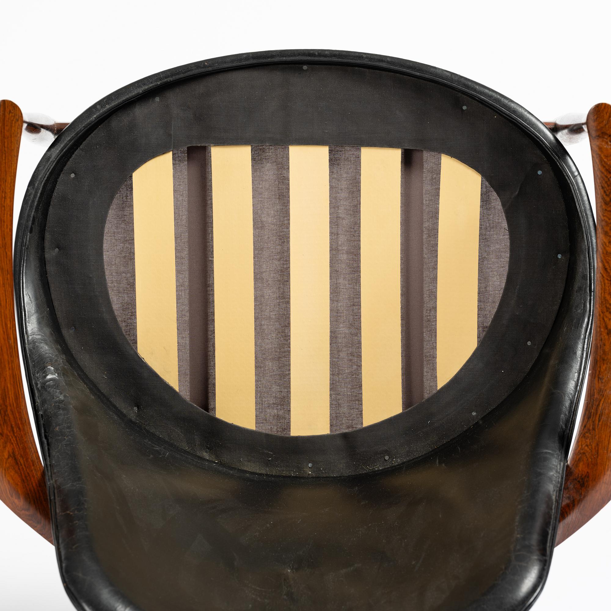 Ib Kofod-Larsen, a rosewood "Elizabeth" easy chair, cabinetmakers Christensen & Larsen, Denmark, 1950s-60s.