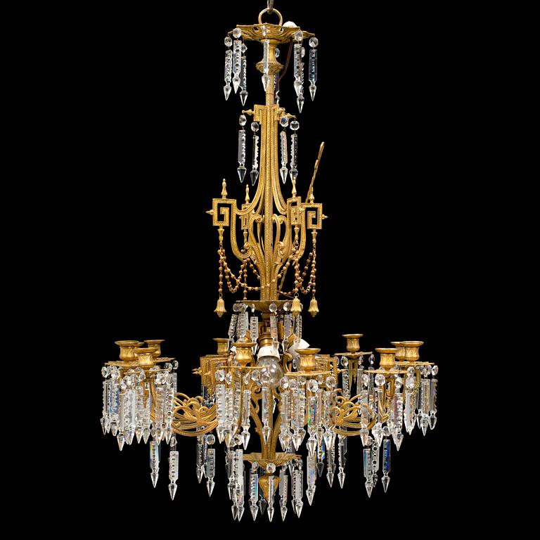 A late 19th century chandelier.