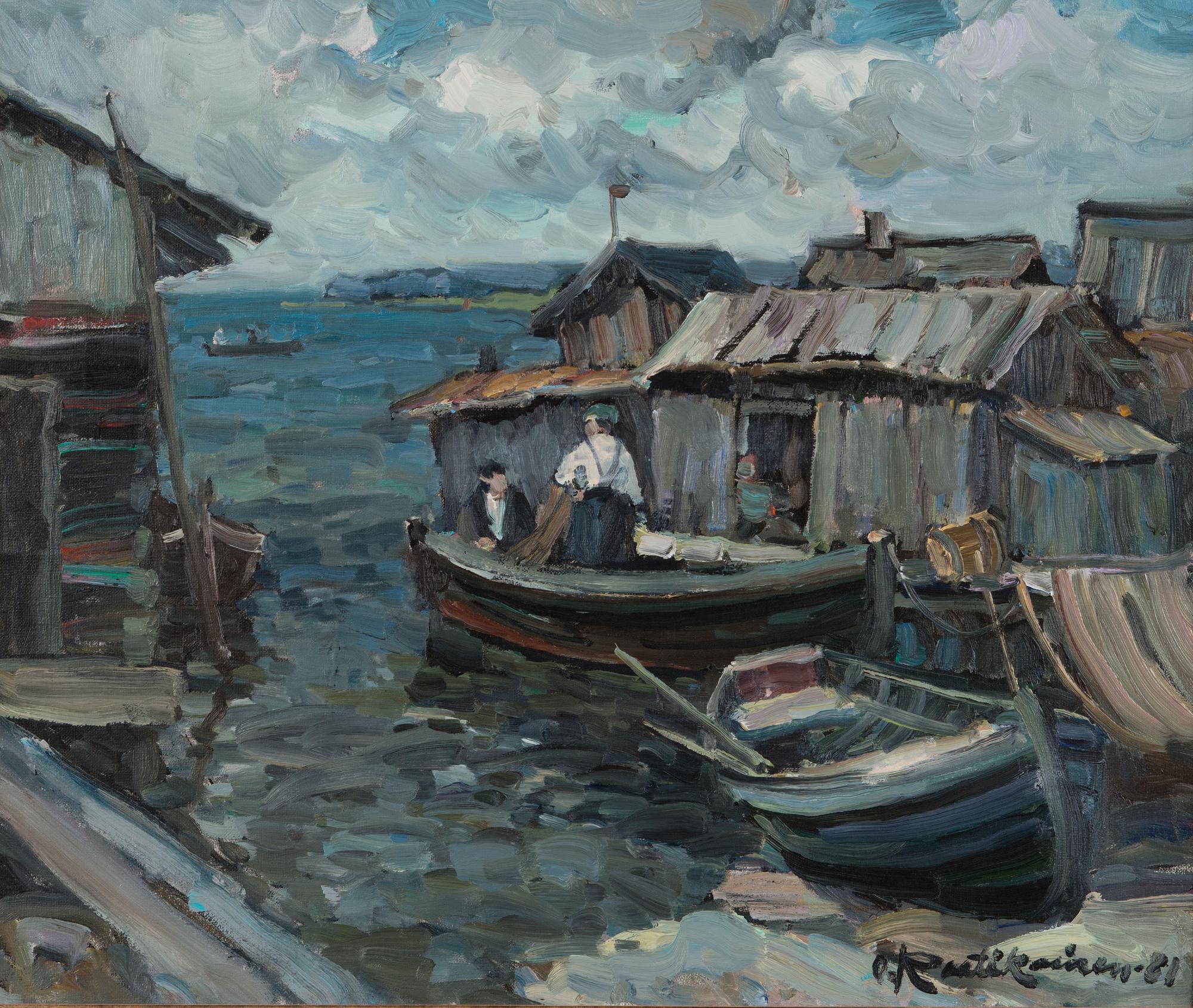 ORVO RAATIKAINEN, olja på duk, signerad och daterad -81.