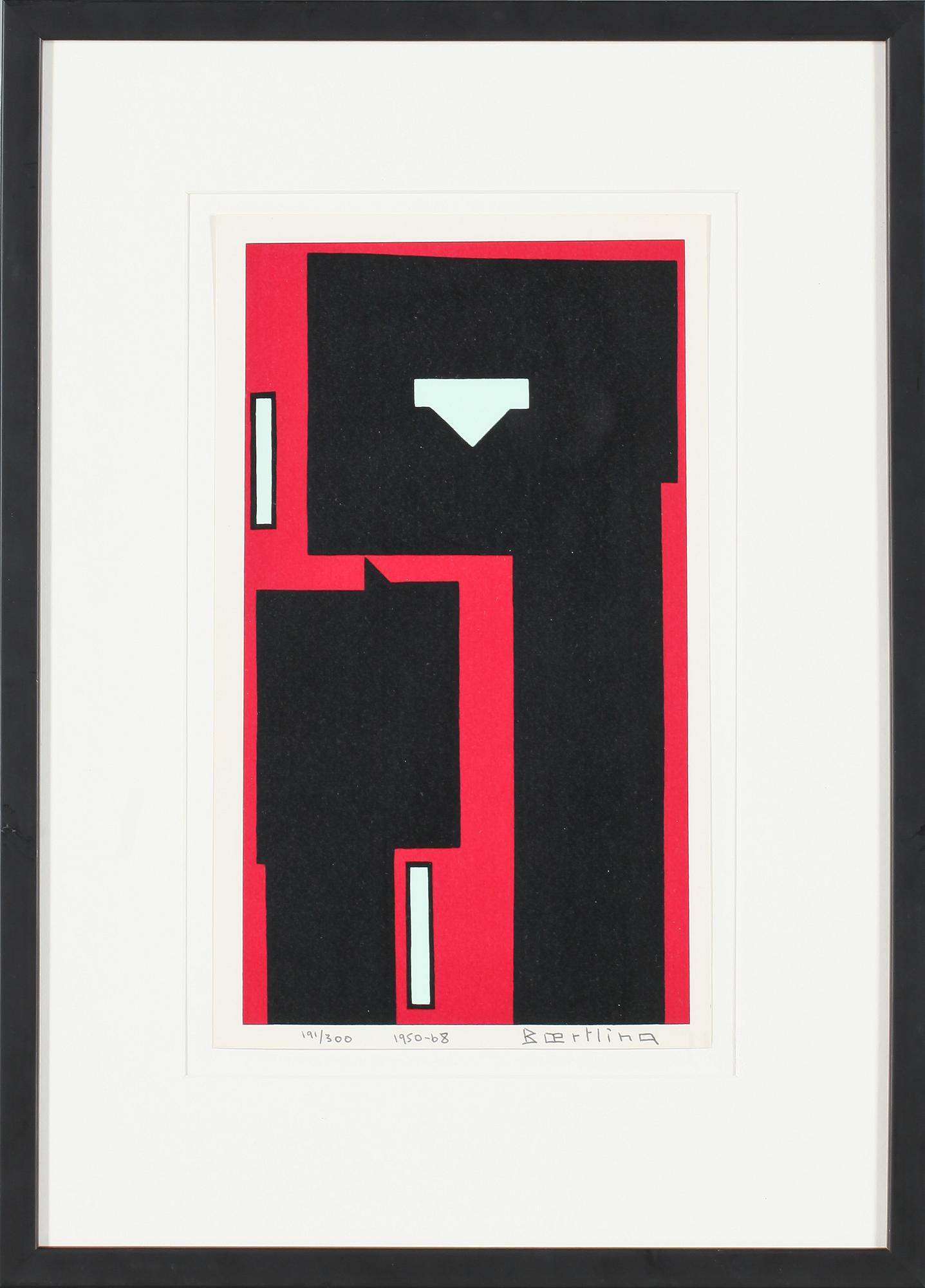 OLLE BAERTLING, färgserigrafi, signerad, daterad 1950-68 och numrerad 191/300.