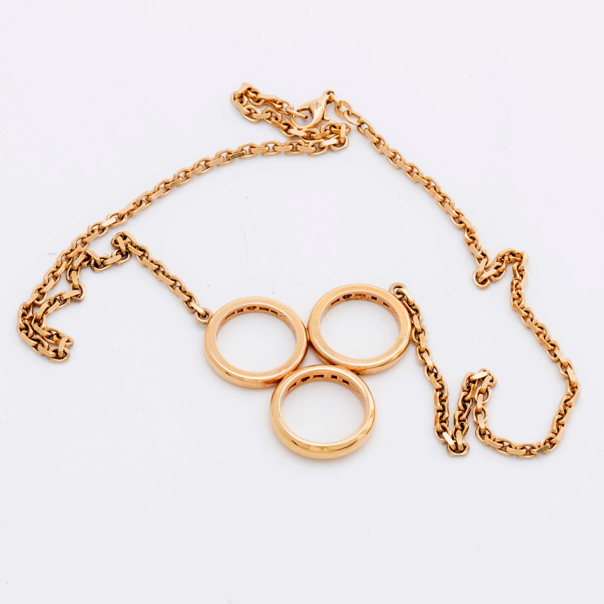 NECKLACE 18K gold, 51,7 g.