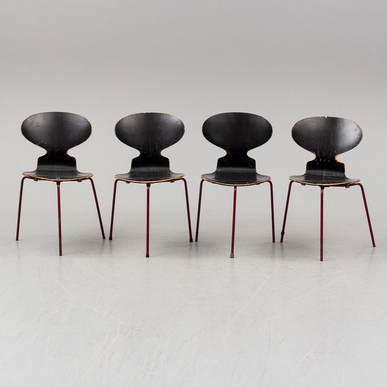 ARNE JACOBSEN, stolar, 4 st, "Myran".