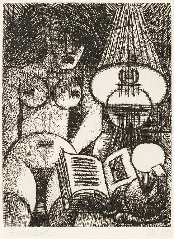 Marcel Gromaire, "Nu a la lampe".