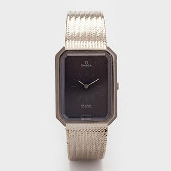 Omega, De Ville, "Emerald", wristwatch, 26.5 x 34.5 mm.