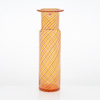 Kerttu Nurminen, vas och fat, "Palazzo", filigranglas, signerad Kerttu Nurminen Nuutajärvi.