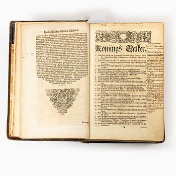 A Swedish law book from 1666 with the rare Björkö map.