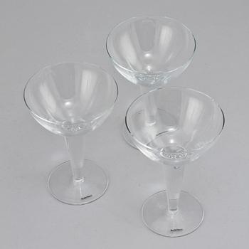 MARTINIGLAS, 8 st, glas, "Select", Boda Nova, 1900/2000-tal.