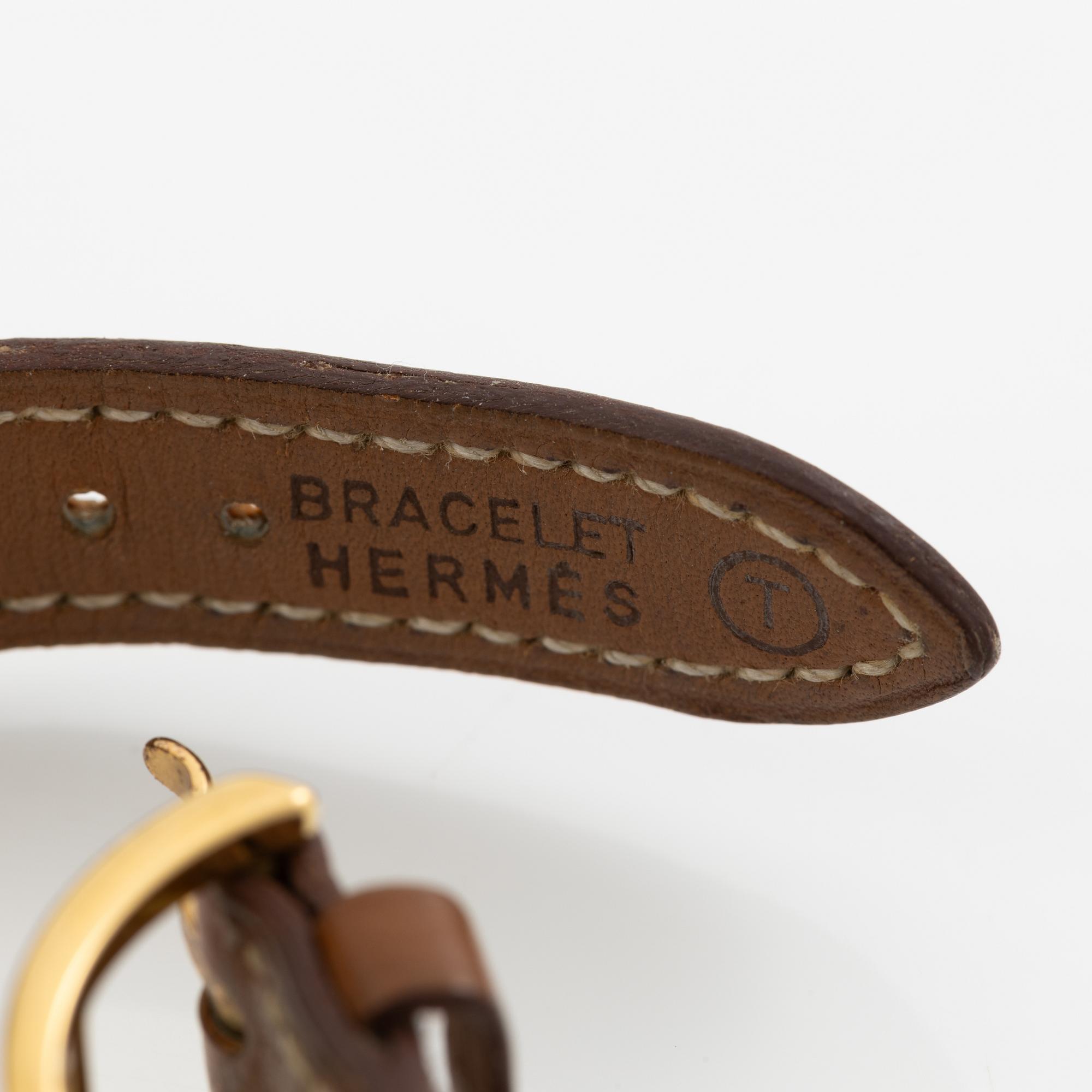 Hermès, armbandsur, "Kelly Lock", 20 x 20 (37,5) mm.