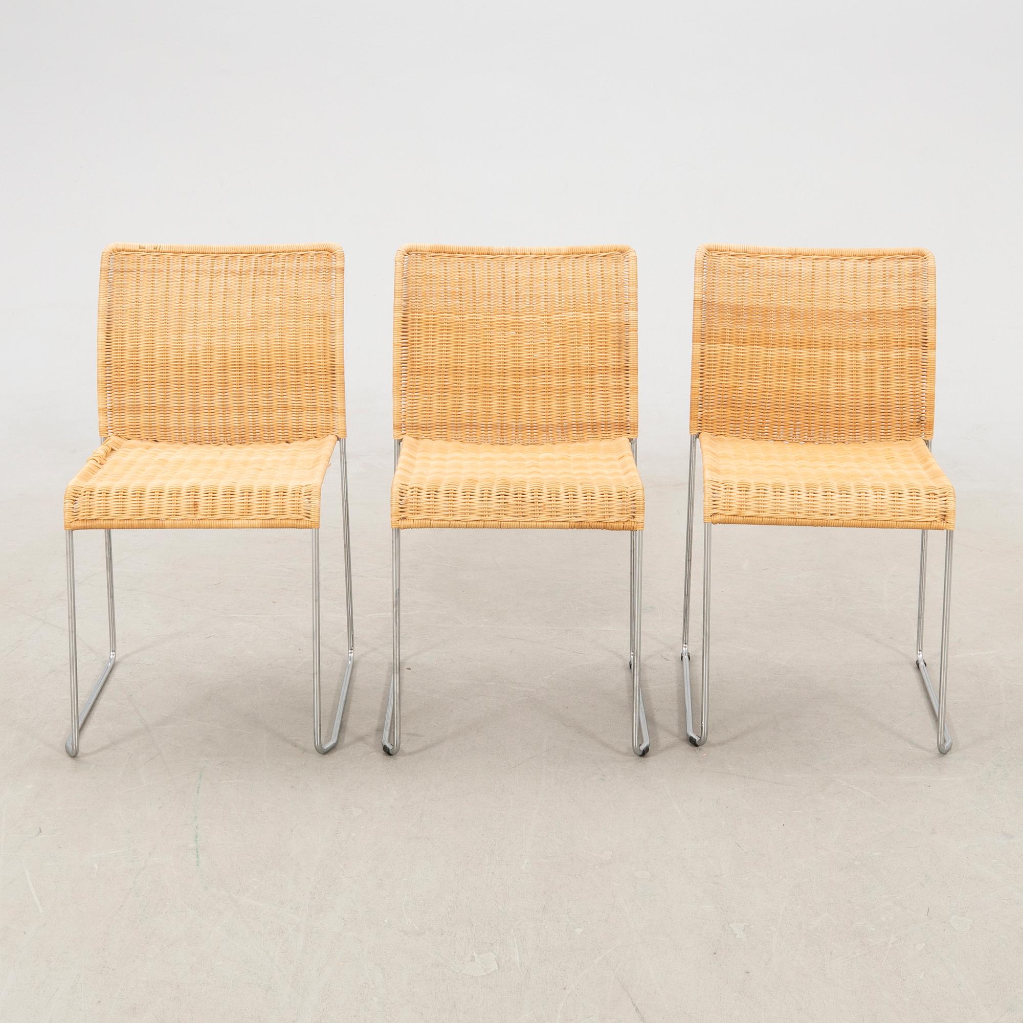 Tito Agnoli, chairs 6 pcs S21, Italy, late 20th century.