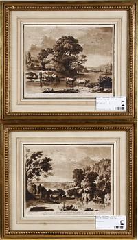 GRAVYRER, efter Richard Earlom, England 1800-tal.