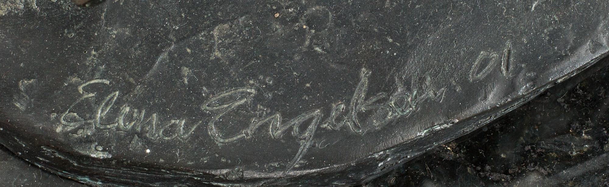 ELENA ENGELSEN-WISE, skulptur, brons, signerad och daterad 01.