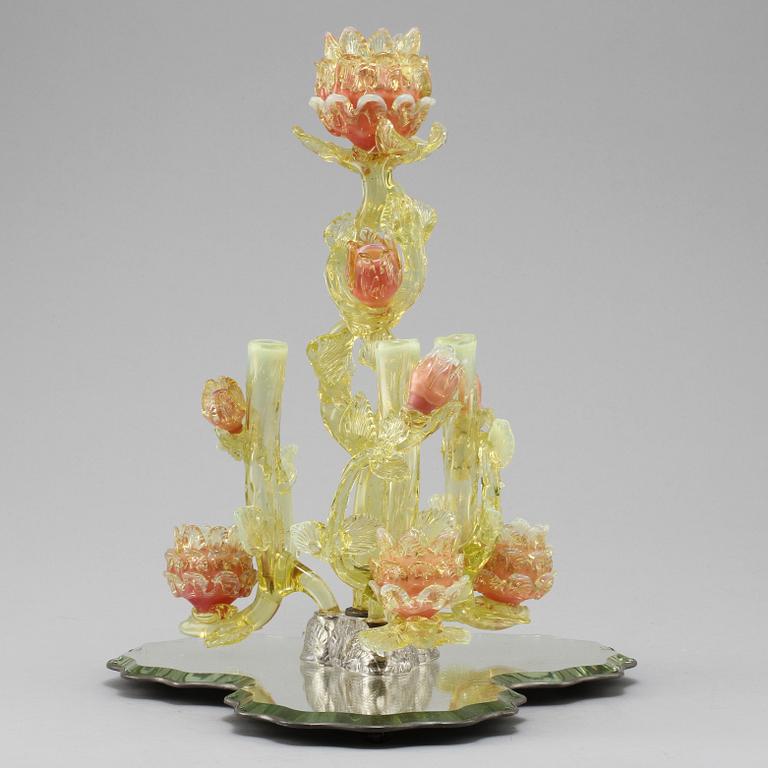 BORDSGARNITYR, glas, Murano, Italien, 1900-talets andra hälft.