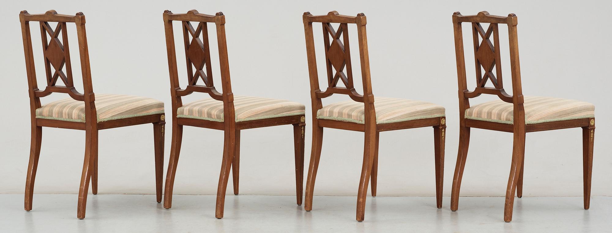 SALONGSMÖBEL, 8 delar. Sengustaviansk stil, 1800/1900-tal.